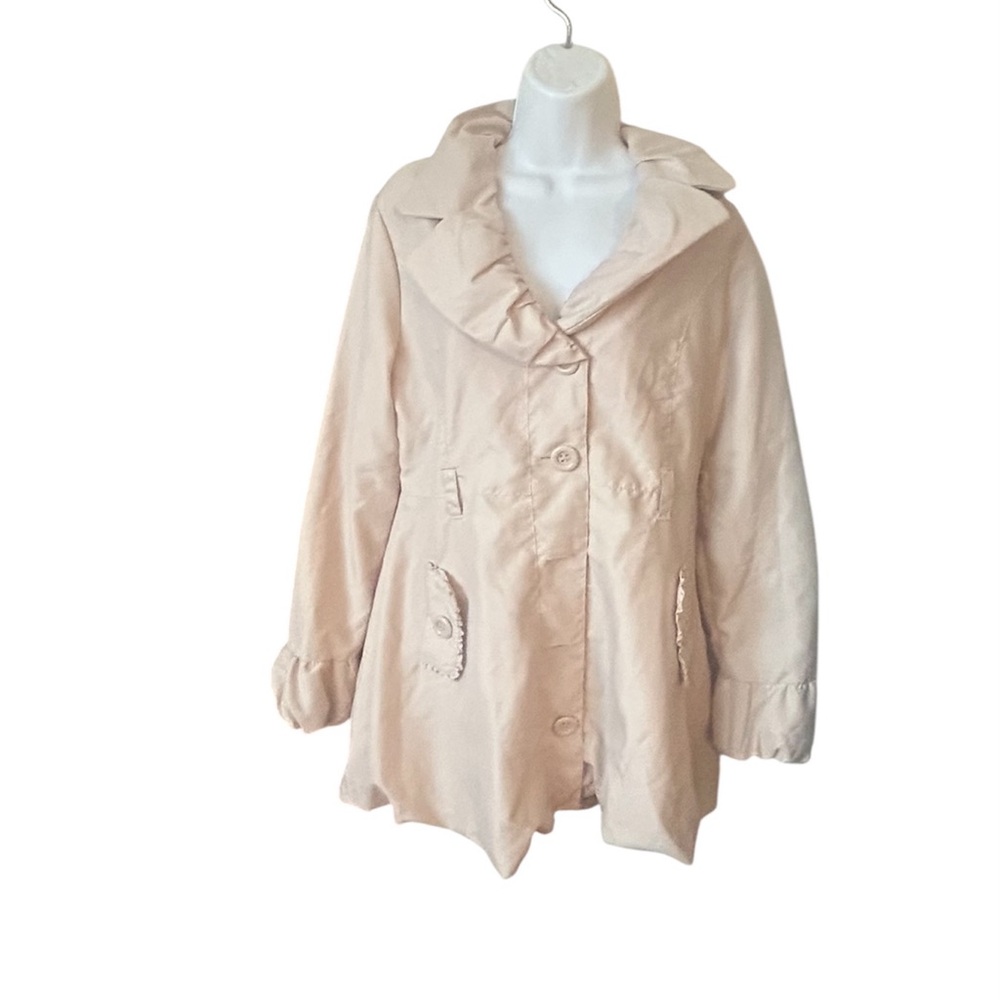 Mandee Elegant Cream Women's Jacket, Sz L